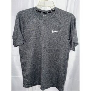 Nike Dri-Fit Swim UPF 40+ Mens Shirt Heather Gray Size Small